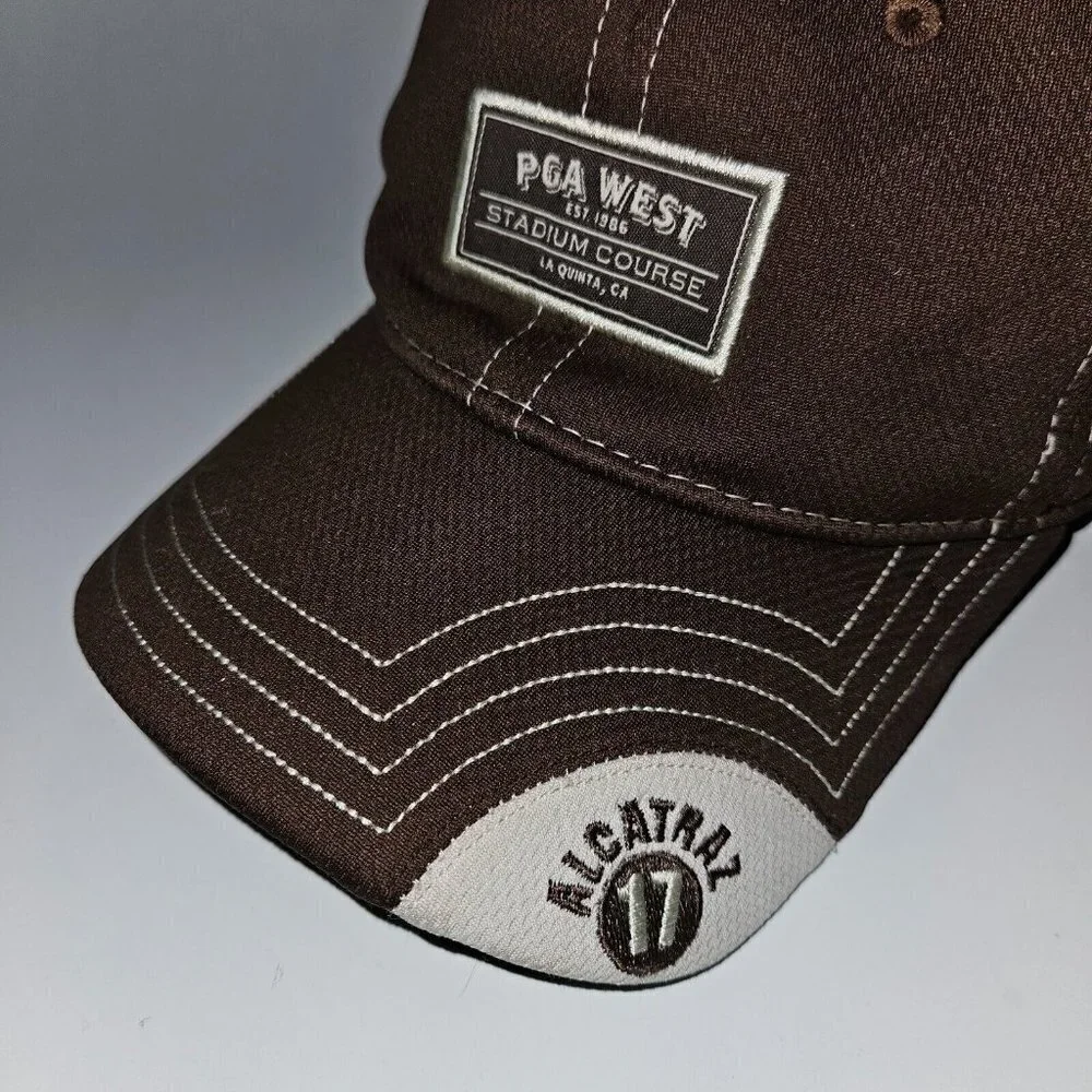 PGA West Stadium Course I Survived Alcatraz Brown Hat Cap Adjustable Souvenir